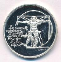 Kiss Nagy András (1930-1997) 1997. "Orvos sor / Korányi Sándor" kétoldalas jelzett Ag emlé...