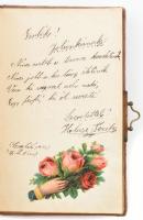 1912-1914 Régi emlékkönyv, sok bejegyzéssel