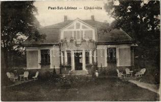 1915 Budapest XVIII. Pestszentlőrinc, Pusztaszentlőrinc, Szentlőrinc; Újházi Villa. Horváth Ferenc kiadása (EK)