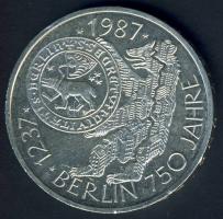 NSZK 1987. 10M "Berlin" Ag T:1