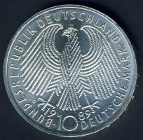 NSZK 1989. 10M "40 Jahre BDR" Ag T:1