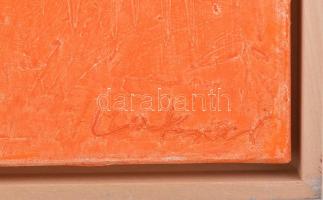 Lakner László (1936-): Mozart, g-moll szimfónia, 2020. Olaj, vászon, jelezve jobbra lent. Hátoldalán...