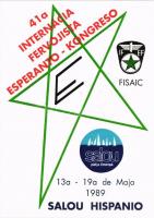 41a Internacia Fervojista Esperanto-Kongreso 13a - 19a de Majo 1989 Salou Hispanio / 41st International Congress of the Esperantist Railwaymen + So. Stpl.