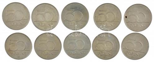 2015. 50Ft Cu-Ni "Nemzeti Emlékhelyek" (10x) T:1-,2 Adamo FOEM9