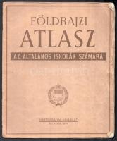 1974 Földrajzi atlasz az általános iskolák számára. Bp., Kartográfiai Vállalat, 32 p. Kiadói tűzött papírkötés, kissé sérült borítóval.