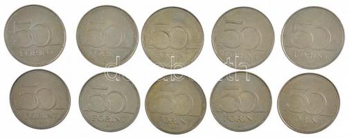 2017. 50Ft Cu-Ni "FINA Vizes Világbajnokság" (10x) T:1-,2 Adamo FOEM11