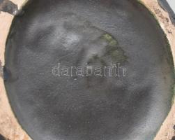 Király retró kerámia váza, halvány jelzéssel, hibátlan, m: 21 cm