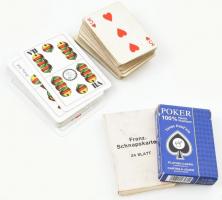 Vegyes kártya tétel (magyarkártya, franciakártya), 5-6 pakli, nem mindegyik teljes
