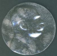 1900. körül vékony Ag lemezérme "I.Ferenc József" T:2