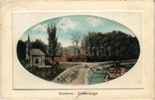 1911 Komárom, Komárnó; Erzsébetszigeti kápolna / Alzbetínsky ostrov / chapel in the island
