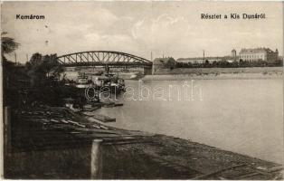 1916 Komárom, Komárnó; Részlet a Kis Dunáról. Jókai 5392. / Danube riverside (EK)