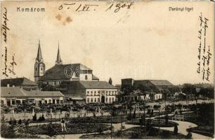 1908 Komárom, Komárnó; Darányi liget, piac / park, market (fl)