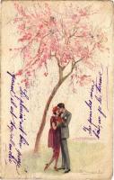 1921 Italian lady art postcard. 601-2. s: Bompard (EK)
