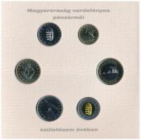 2010. 5Ft-200Ft (6xklf) + Emlékérem "Baby Coin Set - Magyarország pénzérméi születésem évében&q...