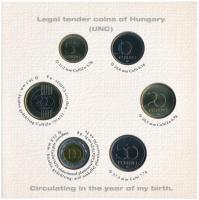 2010. 5Ft-200Ft (6xklf) + Emlékérem "Baby Coin Set - Magyarország pénzérméi születésem évében&q...