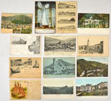 Kb. 100 db RÉGI hosszú címzéses cseh város képeslap vegyes minőségben, lithokkal / Cca. 100 pre-1910 Czech town-view postcards in mixed quality, with lithos