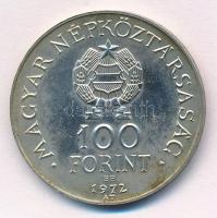 1972. 100Ft Ag "Budapest" műanyag tokban T:1- patina Adamo EM40