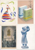 7 db főleg RÉGI magyar reklám képeslap: Dreher, Franck, Moni Cigarettes, Globus, Kispesti Textilgyár / 7 mainly pre-1945 Hungarian advertisement cards
