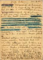 1940 Vágó István zsidó KMSZ (közérdekű munkaszolgálatos) tábori posta a 208/21/3. marosborsai tábori...