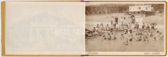 Balatonfűzfő, Fürdőtelep. Leporelló 20 képpel