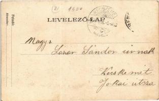 1909 Trencsénteplic, Trencianske Teplice; Kossuth Lajos utca / street view (fl)