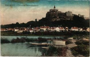 1916 Németújvár, Güssing; Halastó, vár / castle, lake (fl)
