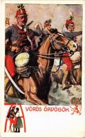 Vörös ördögök (huszárok) / WWI Austro-Hungarian K.u.K. military art postcard, hussars. Rotophot Budapest Nr. 668. s: K. A. Wilke (EK)