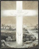 Barabás Reismann Gizella (1893-1985): Húsvéti kompozíció 24x30 cm akvarell, papír, jelzett 24x30 cm