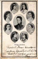 1898 (Vorläufer) Erzsébet királyné (Sissi) gyászlapja (1837-1898) / obituary card of Empress Elisabeth of Austria (Sisi) (kopott sarkak / worn corners)
