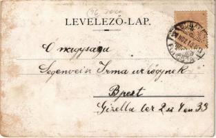 1898 (Vorläufer) Erzsébet királyné (Sissi) gyászlapja (1837-1898) / obituary card of Empress Elisabe...