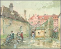 Zórád Ernő (1911-2004) akvarellfestményeiről készült 6 db modern nyomat, 30x25 cm