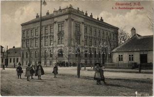 1914 Gänserndorf, K.k. Bezirkshauptmannschaft / Austro-Hungarian military district administration (small tear)