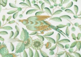 Herendi Zova mintás porcelán fali dísztányér. Kézzel festett, jelzett, hibátlan. d: 27,5 cm