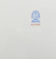 Herendi Zova mintás porcelán fali dísztányér. Kézzel festett, jelzett, hibátlan. d: 27,5 cm