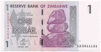 Zimbabwe 2007. 1$ AD 5944154 T:I- Zimbabwe 2007. 1 Dollar AD 5944154 C:AU Krause P#65