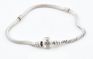 Ezüst (Ag) Pandora karkötő, h: 20cm, jelzett, bruttó:13,09g