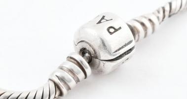 Ezüst (Ag) Pandora karkötő, h: 20cm, jelzett, bruttó:13,09g