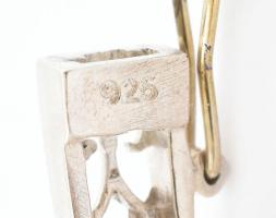 Ezüst (Ag) köves karperec, d: 6cm, jelzett, bruttó:17,9g