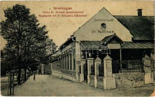 1910 Boksánbánya, Németbogsán, Deutsch-Bogsan, Bocsa Montana; szanatórium. W.L. 123. / Sanatorium Dr. Velicsek (gyűrődések / creases)