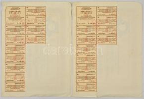 Makó 1929. "Makói Népbank Részvénytársaság" részvénye 50P-ről (2x), sorszámkövetők "0...