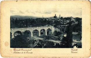 1913 Oravica, Oravicza, Oravita; Viadukt. W.L. Bp. 1217. J. E. Tieranu / Viaduct (Rb)