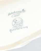 Hutschenreuther afgán agár pár, fehér mázas porcelán, tervező: K. Tutter, jelzett, 1930 körül, hibát...