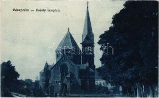 1919 Veszprém, Károly templom. Kálmán István kiadása