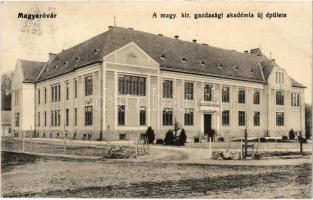 1921 Magyaróvár, Mosonmagyaróvár; M. kir. gazdasági akadémia új épülete (EK)