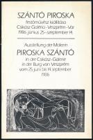 Szántó Piroska 6 db kiállítási katalógusa, közte egy ALÁÍRT. Fekete-fehér és színes reprodukciókkal ...