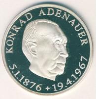 NSZK 1967. "Adenauer" Ag 34,7g eredeti díszdobozban (sérült) T:PP