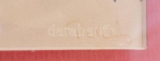 Pekáry István (1905-1981): Le Grazie, Olaszország, 1965. Tus, papír, jelezve jobbra lent, sérült. Üv...