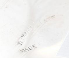 Angol jelzett fűszertartó készlet, ezüstözött alpakka, m: 9cm