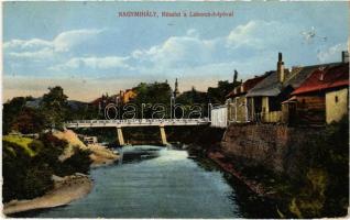 1915 Nagymihály, Michalovce; Laborc folyó partja / Laborec riverside