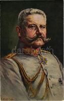 Generalfeldmarschall v. Hindenburg / WWI German military art postcard, Field Marshal Hindenburg s: E. Fröhlich